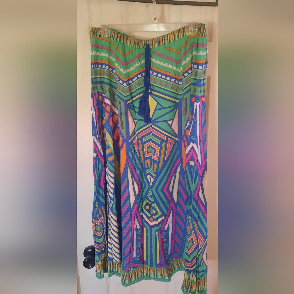 Colorful Boho Maxi Skirt Size M